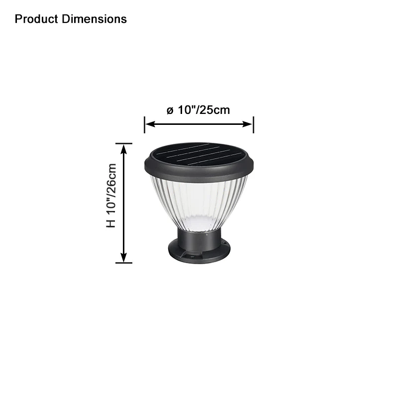 WOMO Solar Pillar Light-WM9108 - Image 5