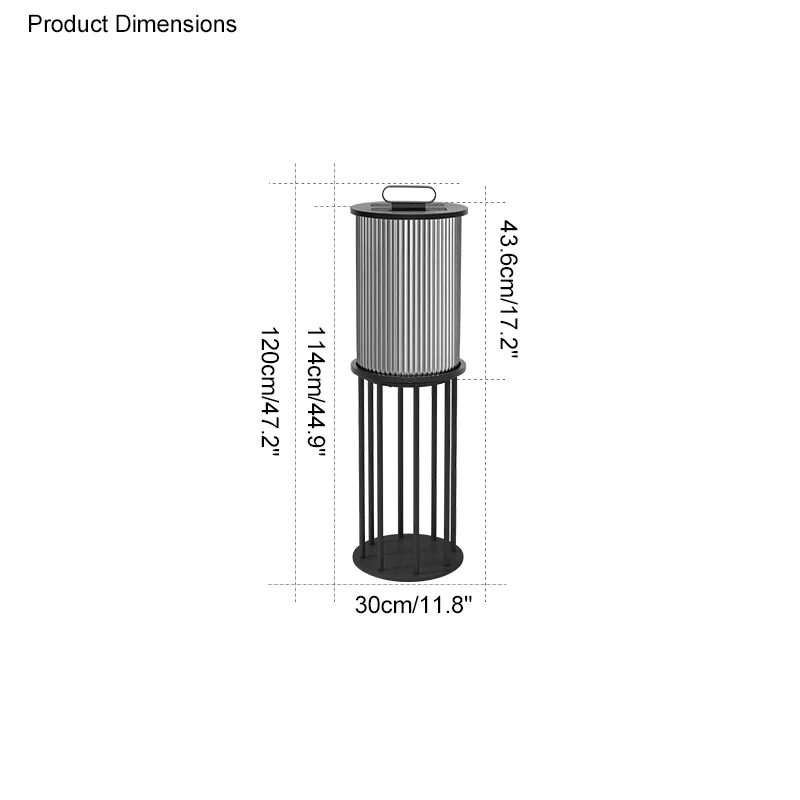 WOMO Solar Pleated Glass Lantern-WM9043 - Image 26