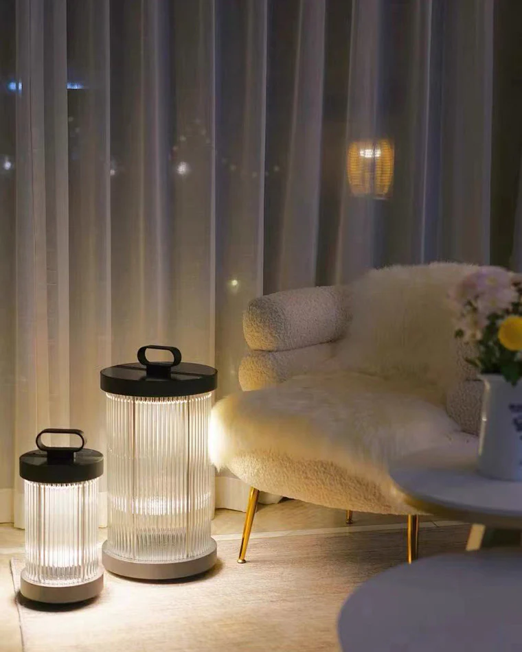 WOMO Solar Pleated Glass Lantern-WM9043 - Image 3