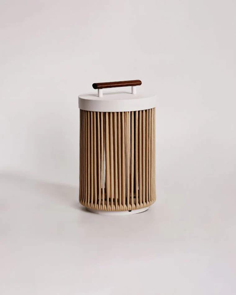 WOMO Outdoor Solar Portable Wicker Lantern-WM9020 - Image 19