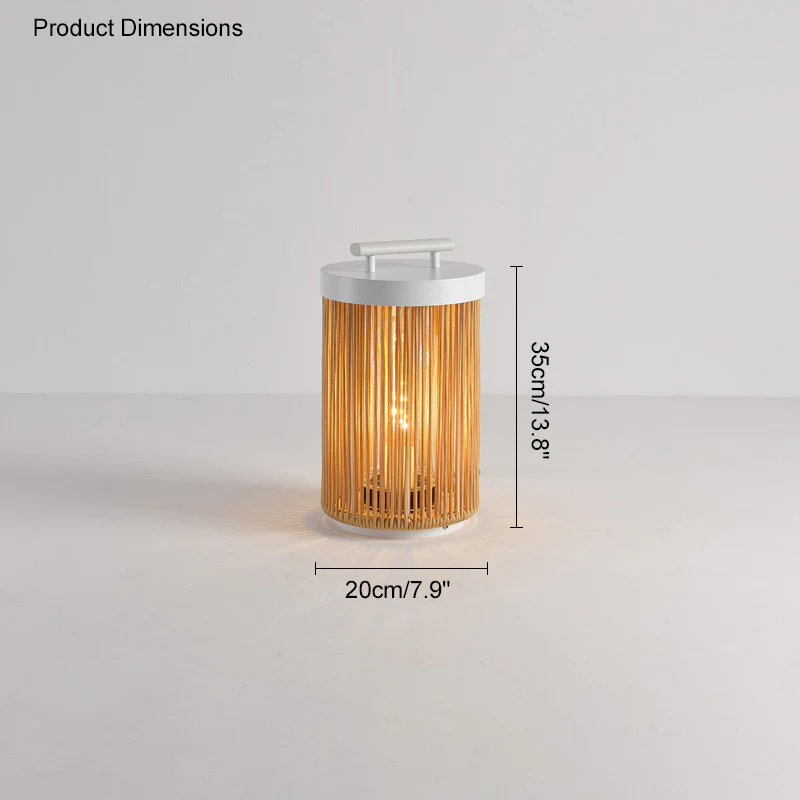 WOMO Outdoor Solar Portable Wicker Lantern-WM9020 - Image 30