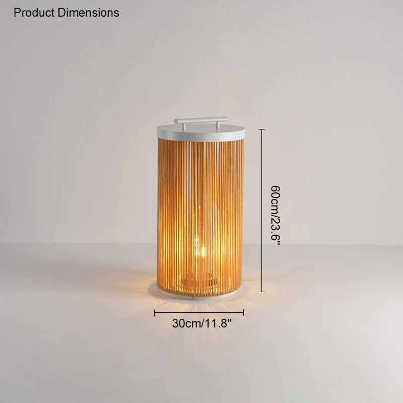WOMO Outdoor Solar Portable Wicker Lantern-WM9020 - Image 31