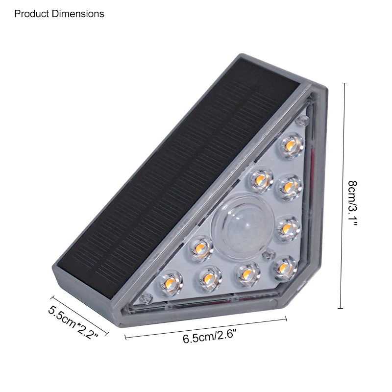 WOMO Solar Deck Light with Motion Detector-WM9023 - Image 18