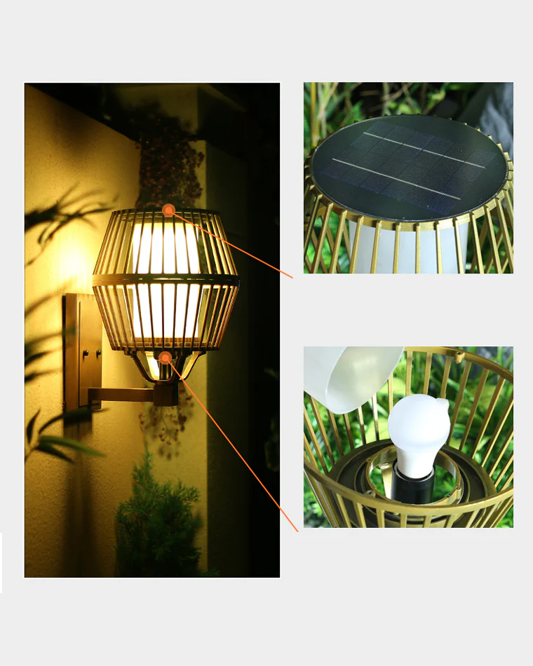 WOMO Solar Wall Lantern-WM9038 - Image 24