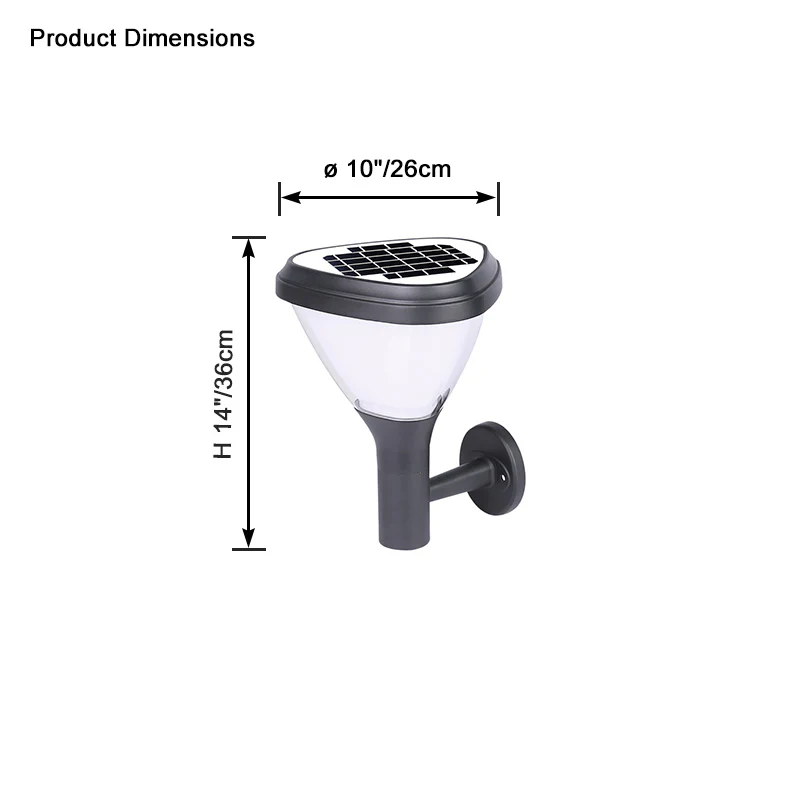 WOMO Solar Wall Light-WM9098 - Image 3