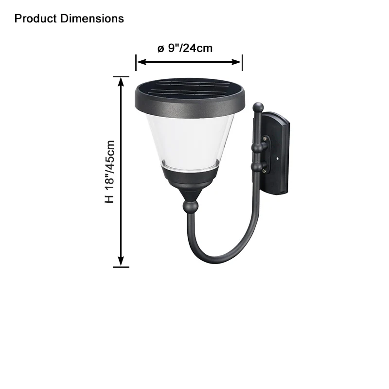 WOMO Solar Wall Light-WM9099 - Image 4
