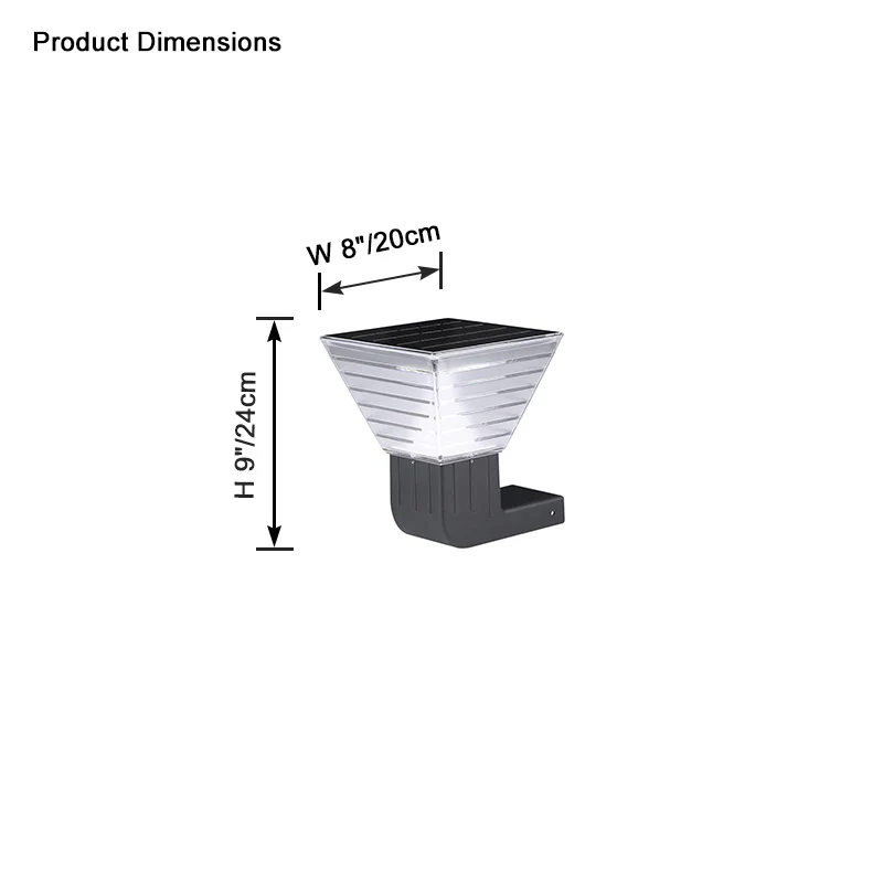 WOMO Solar Wall Light-WM9104 - Image 3