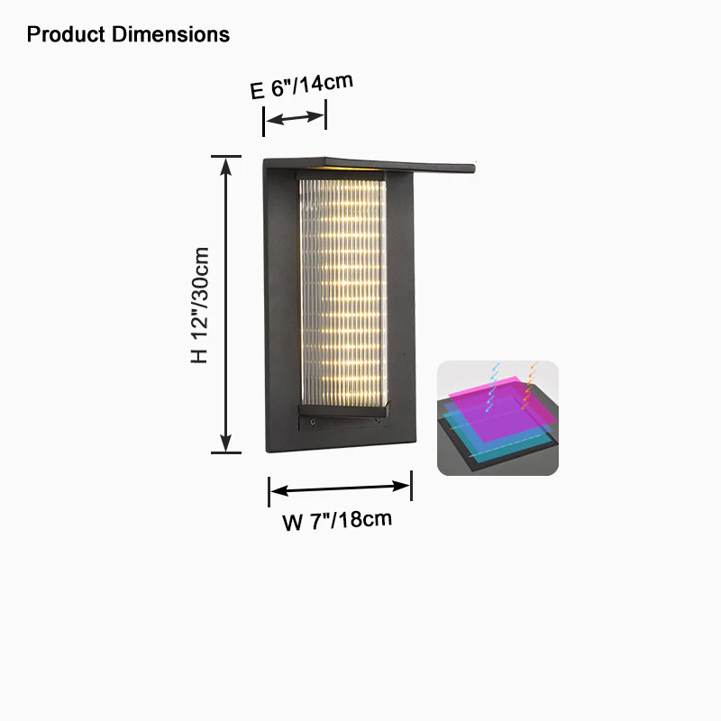 WOMO Solar Wall Light-WM9177 - Image 14