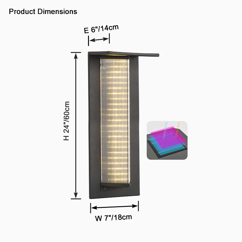 WOMO Solar Wall Light-WM9177 - Image 16