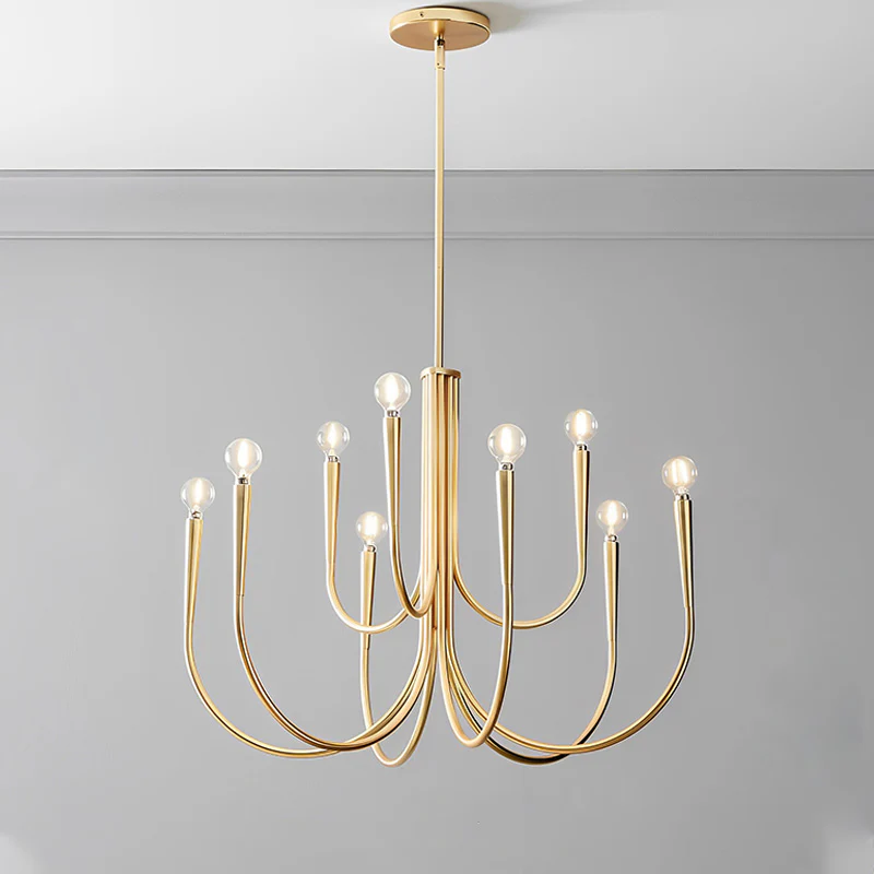 WOMO Swoop Arm Candle Chandelier-WM2508 - Image 17