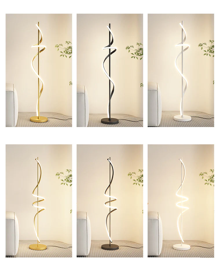 WOMO Dimmable Spiral Floor Lamp-WM7073 - Image 14