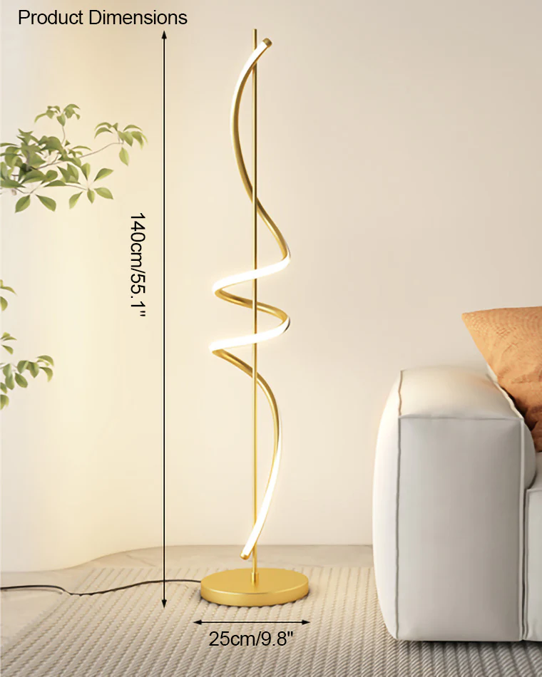 WOMO Dimmable Spiral Floor Lamp-WM7073 - Image 24