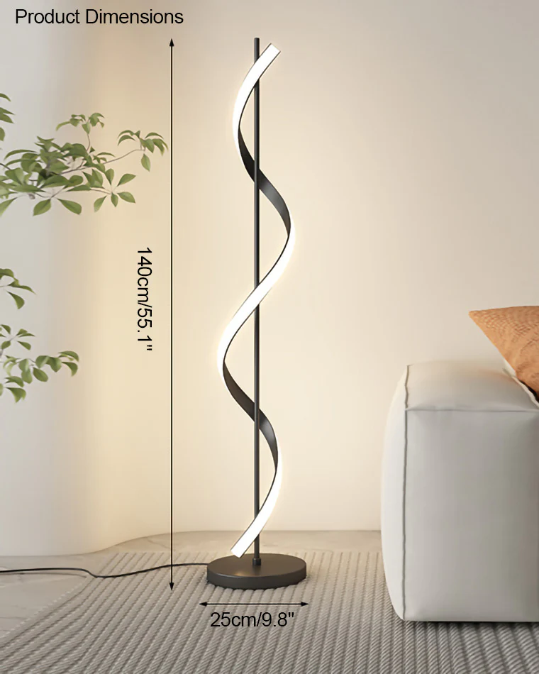 WOMO Dimmable Spiral Floor Lamp-WM7073 - Image 28
