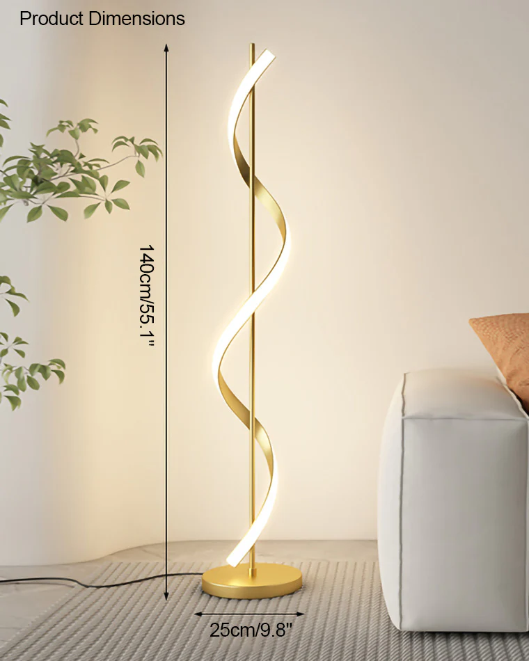 WOMO Dimmable Spiral Floor Lamp-WM7073 - Image 30