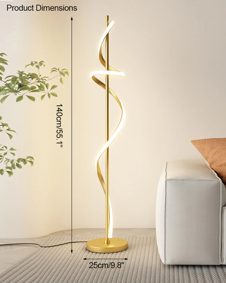 WOMO Dimmable Spiral Floor Lamp-WM7073 - Image 36