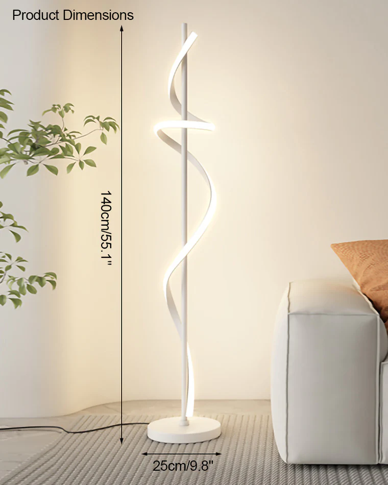 WOMO Dimmable Spiral Floor Lamp-WM7073 - Image 38