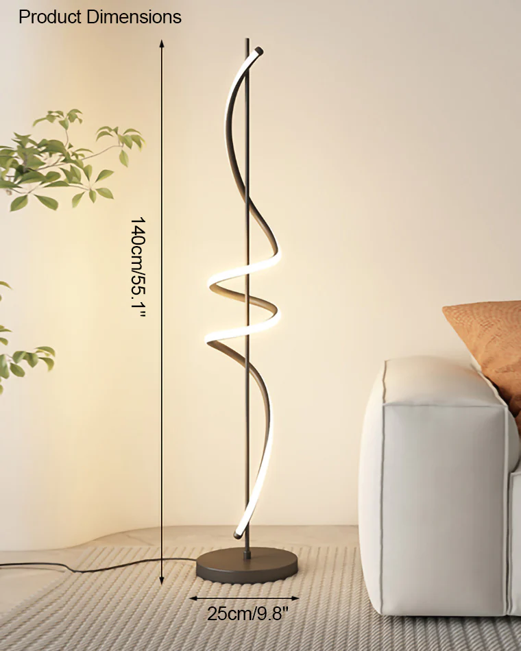 WOMO Dimmable Spiral Floor Lamp-WM7073 - Image 40