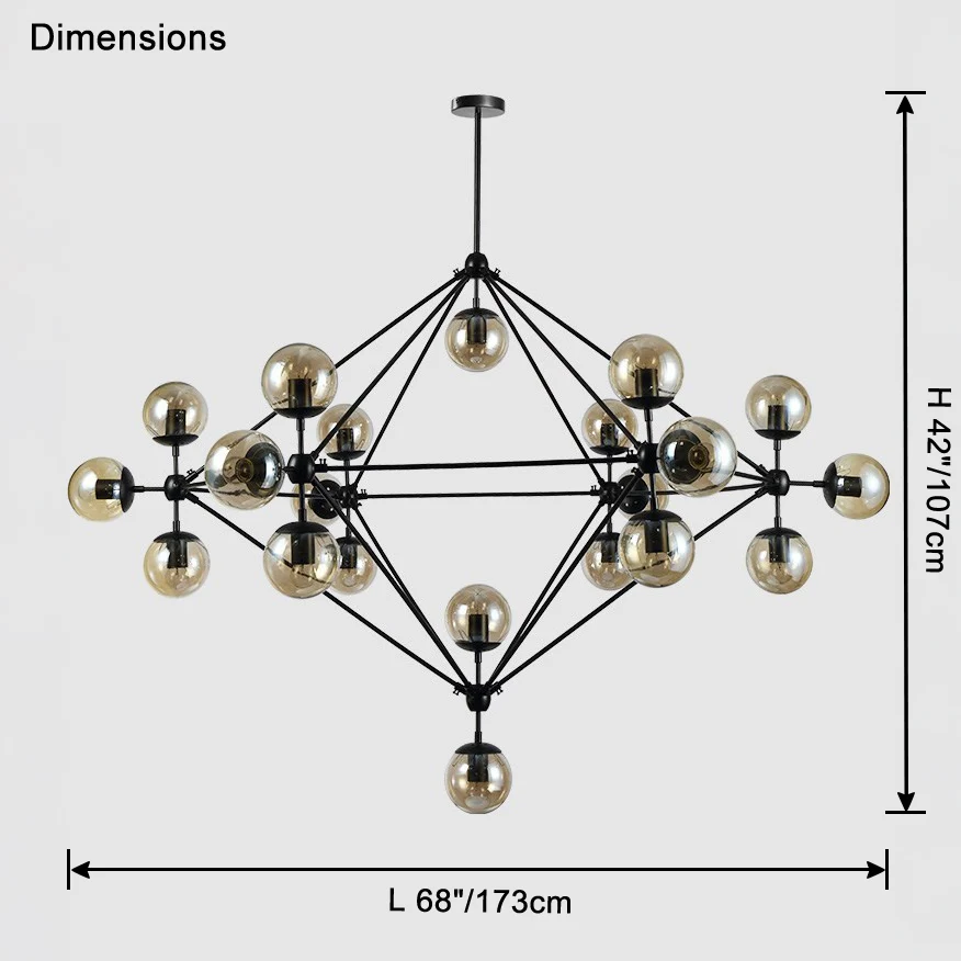 WOMO Sputnik Sphere Chandelier-WM2704 - Image 26