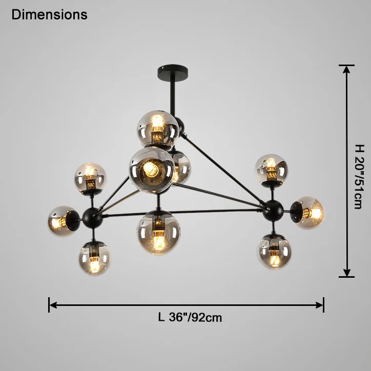 WOMO Sputnik Sphere Chandelier-WM2704 - Image 34