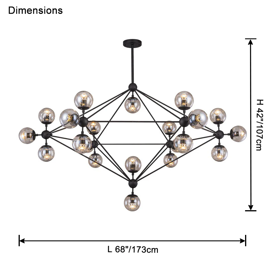 WOMO Sputnik Sphere Chandelier-WM2704 - Image 38