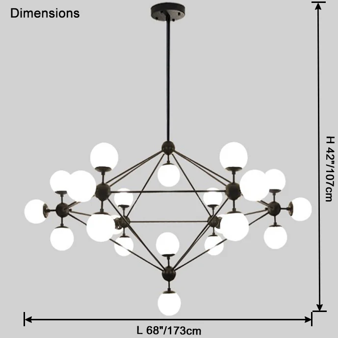 WOMO Sputnik Sphere Chandelier-WM2704 - Image 44