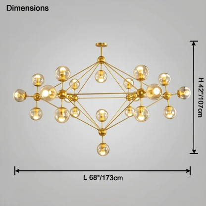 WOMO Sputnik Sphere Chandelier-WM2704 - Image 50