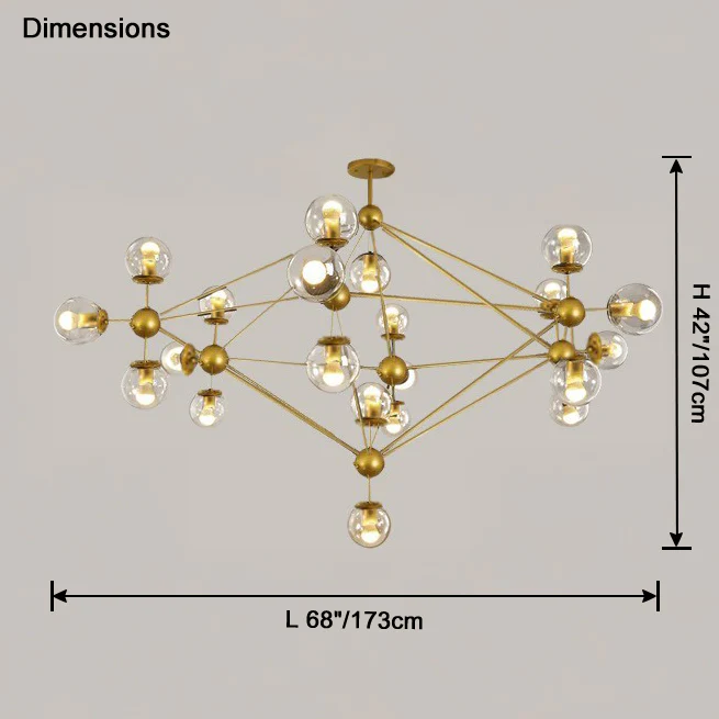 WOMO Sputnik Sphere Chandelier-WM2704 - Image 56