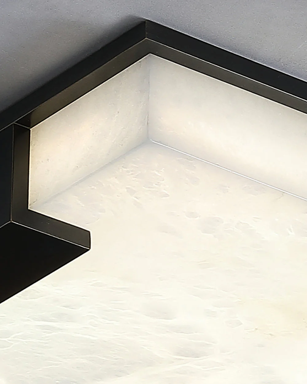WOMO Square Alabaster Flush Mount Ceiling Light-WM1149 - Image 11
