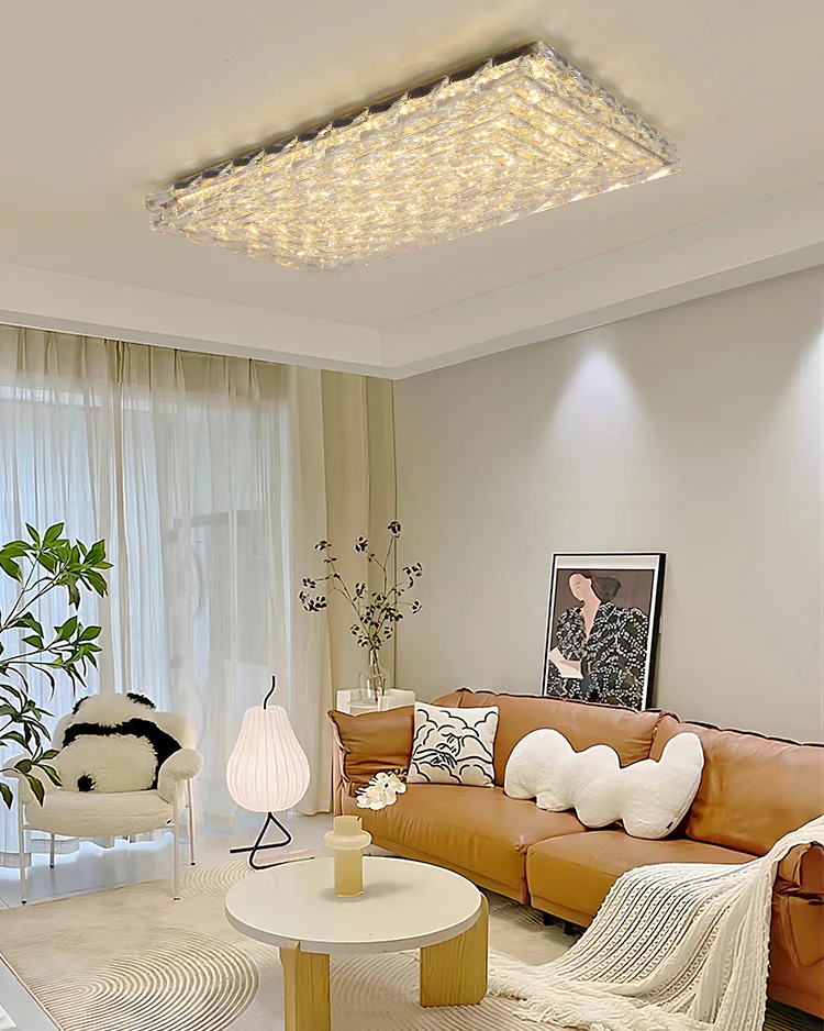 WOMO Square Crystal Ceiling Light-WM1141 - Image 11