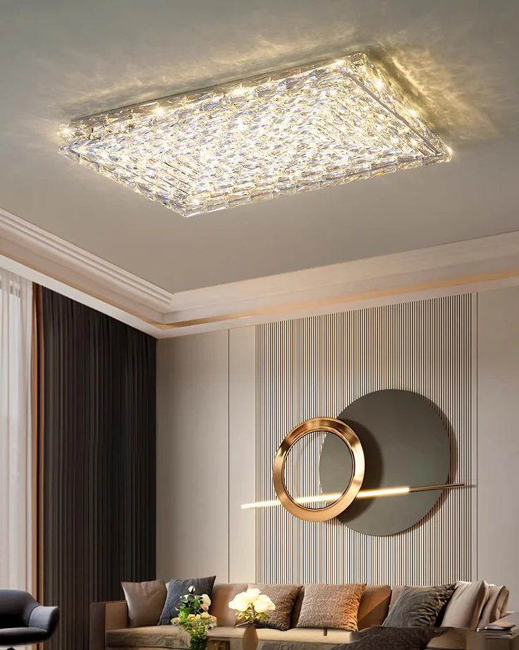 WOMO Square Crystal Ceiling Light-WM1141 - Image 14