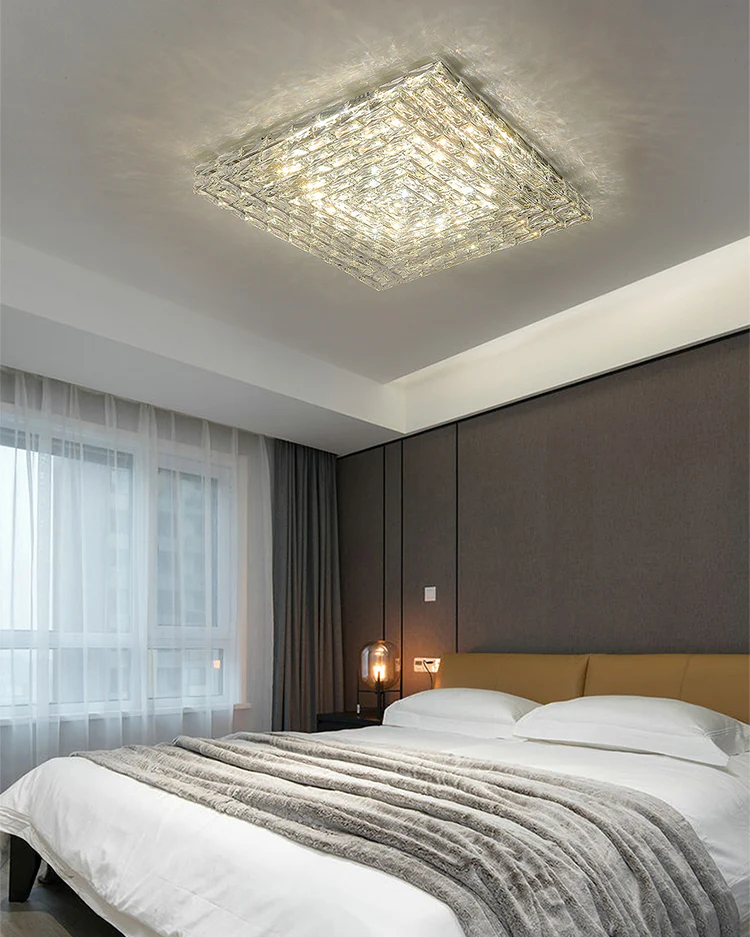 WOMO Square Crystal Ceiling Light-WM1141 - Image 16
