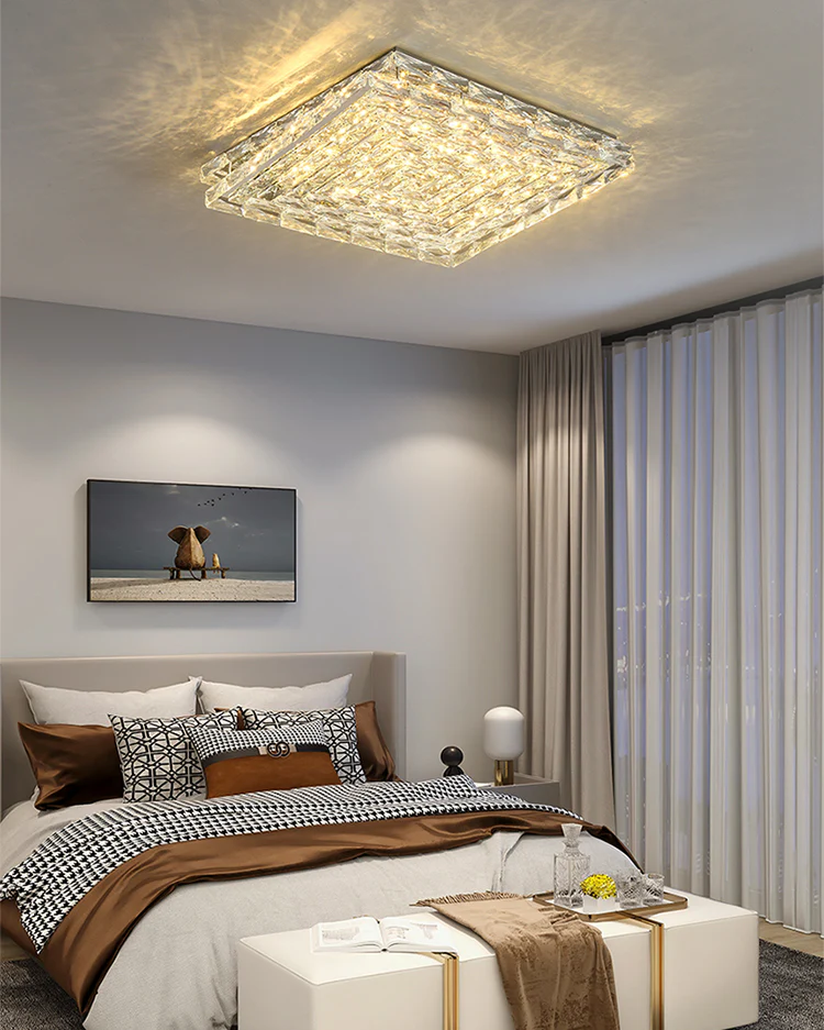 WOMO Square Crystal Ceiling Light-WM1141 - Image 3