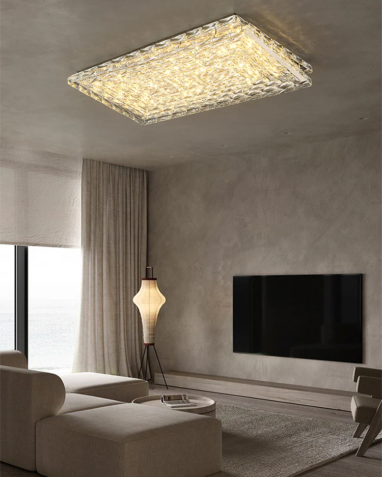 WOMO Square Crystal Ceiling Light-WM1141 - Image 4