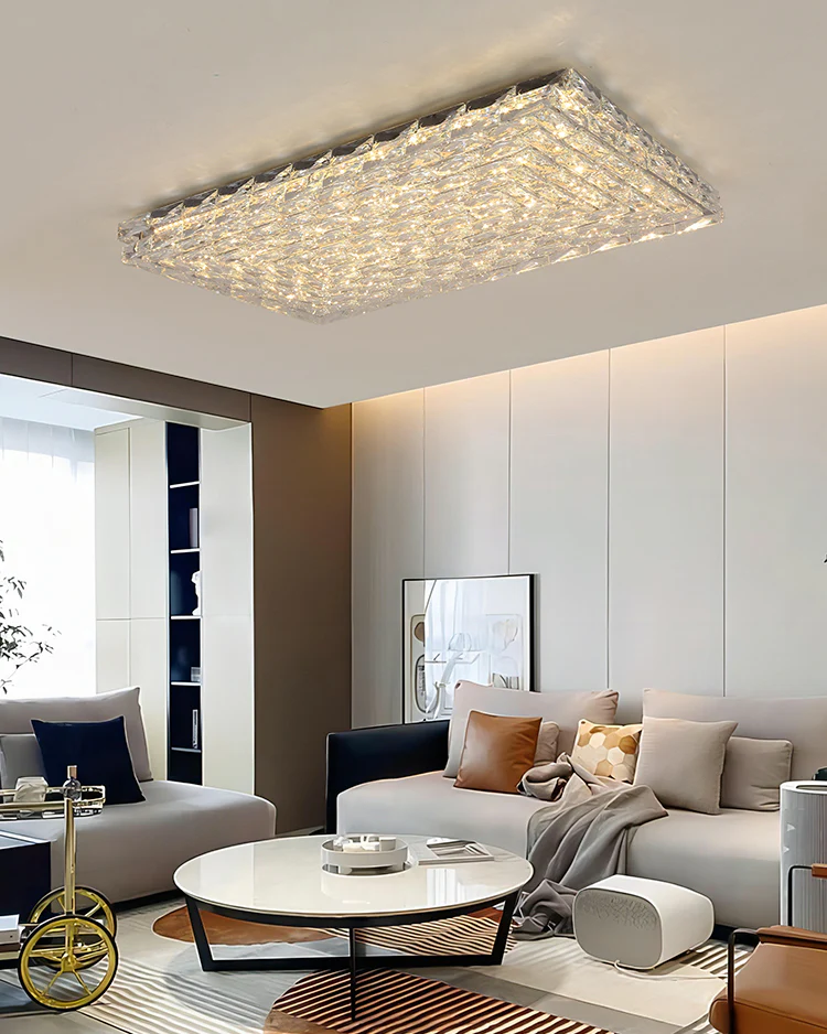 WOMO Square Crystal Ceiling Light-WM1141 - Image 7