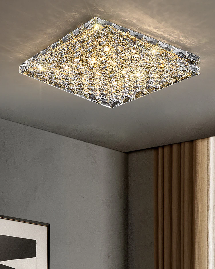 WOMO Square Crystal Ceiling Light-WM1141 - Image 8