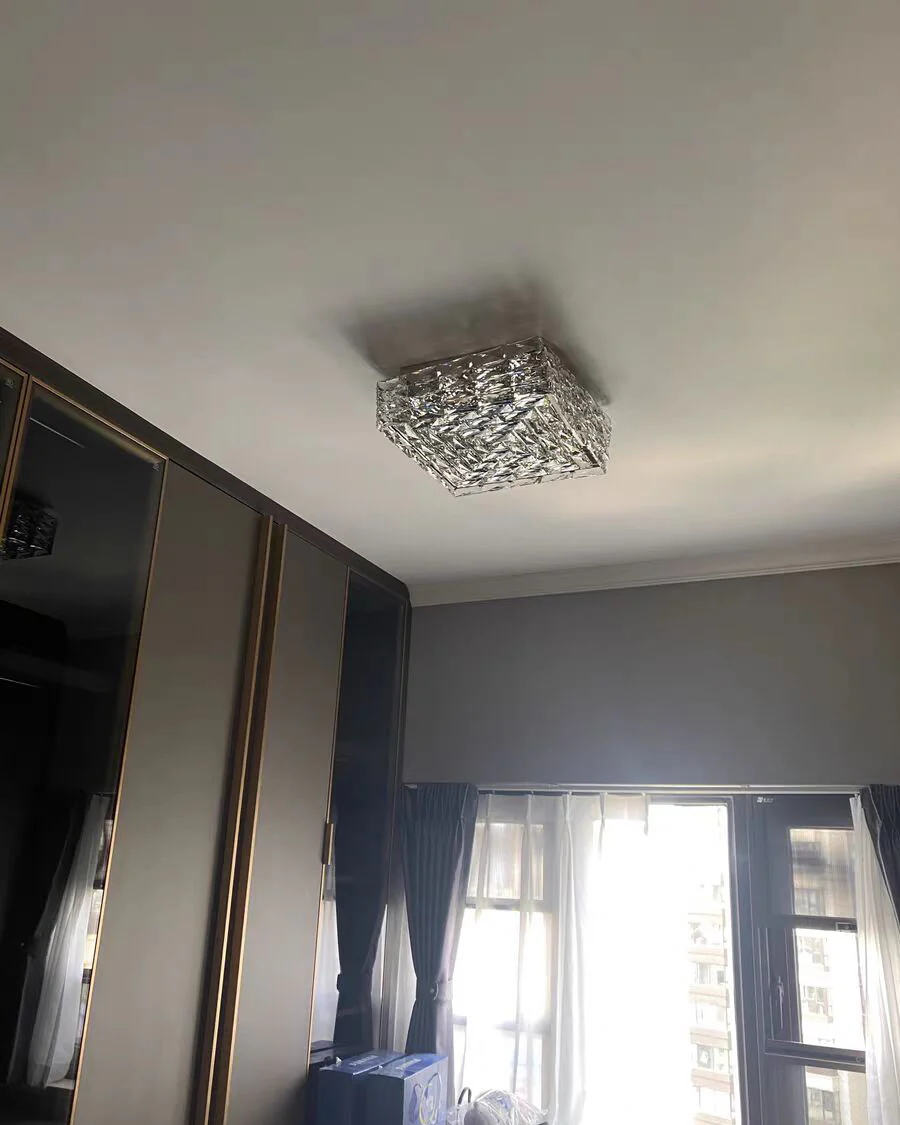 WOMO Square Crystal Flush Mount Ceiling Light-WM1130 - Image 21
