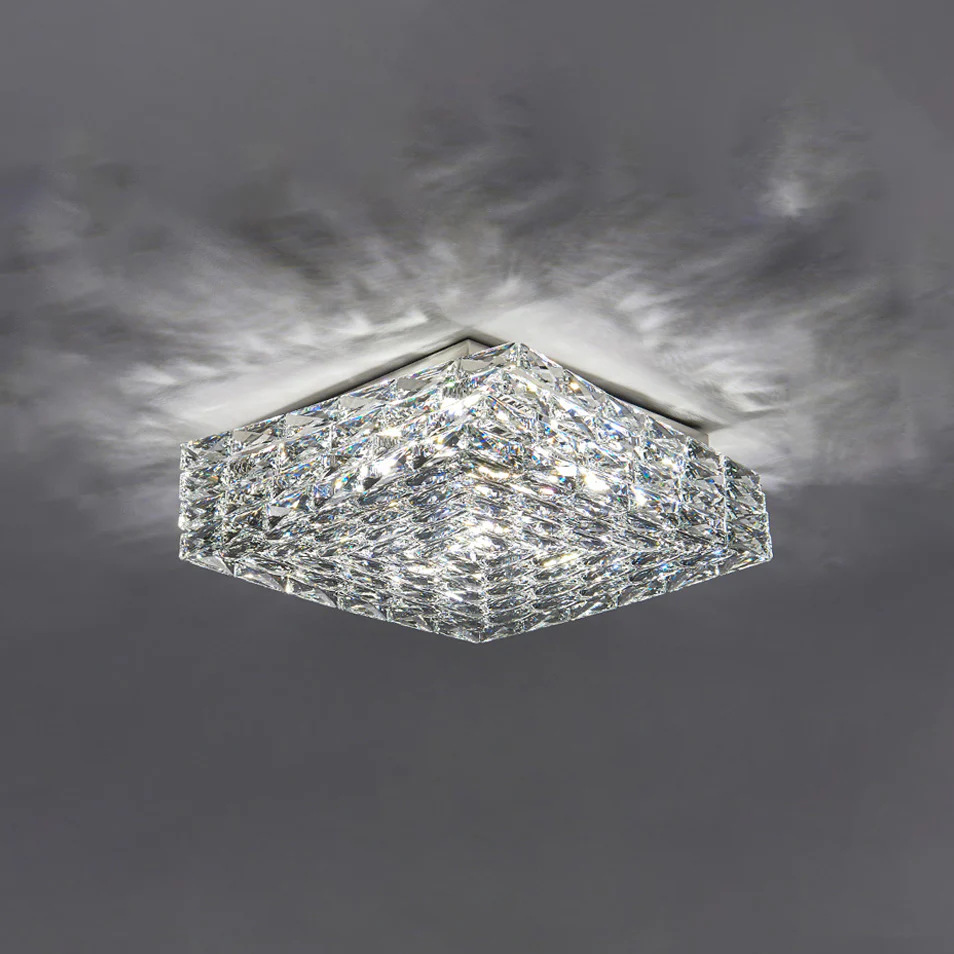 WOMO Square Crystal Flush Mount Ceiling Light-WM1130 - Image 28