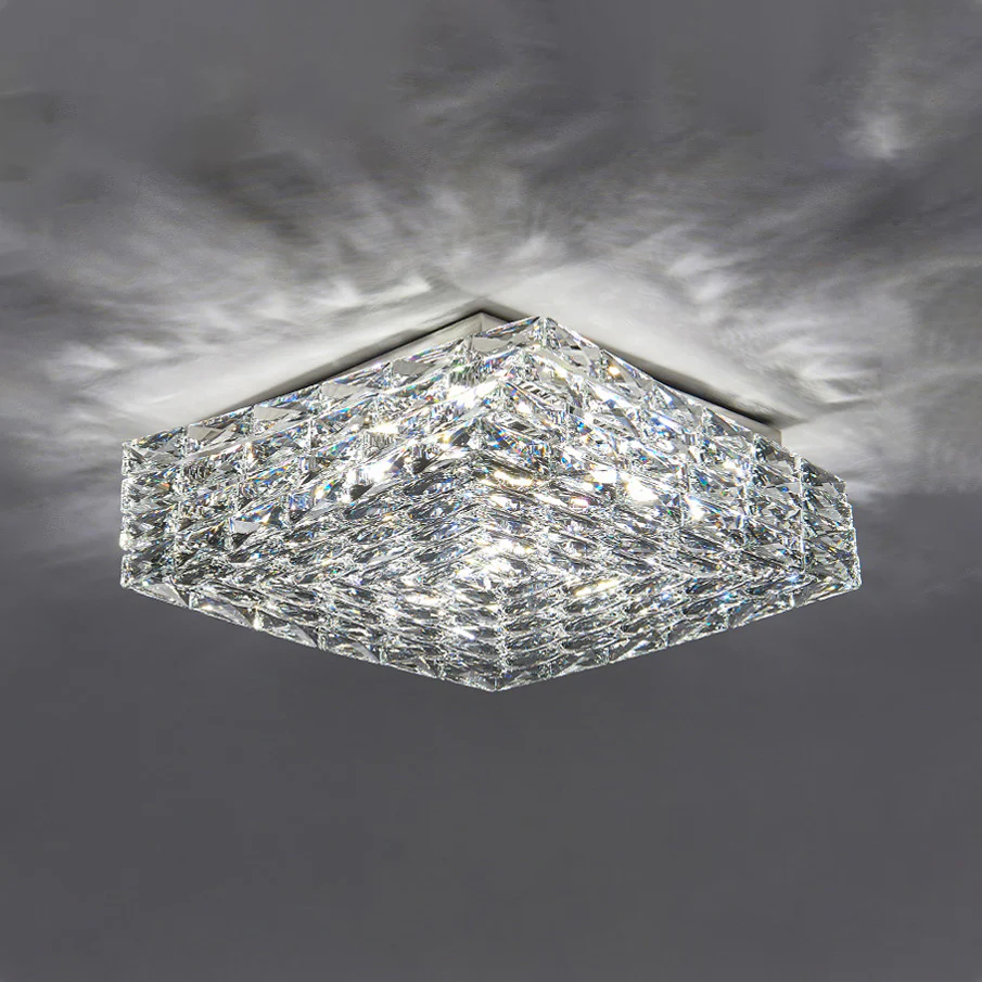WOMO Square Crystal Flush Mount Ceiling Light-WM1130 - Image 30