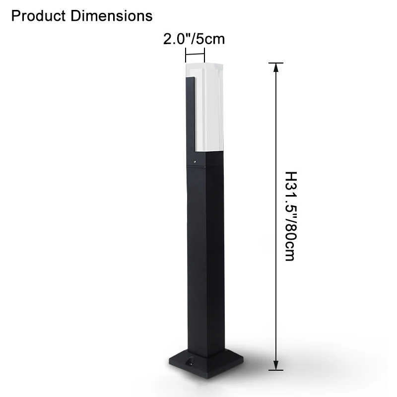 WOMO Square Hardwired Pathway Light-WM9047 - Image 27