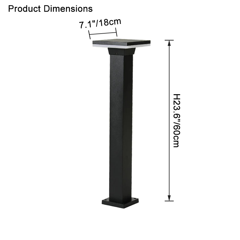WOMO Square Hardwired Pathway Light-WM9049 - Image 17
