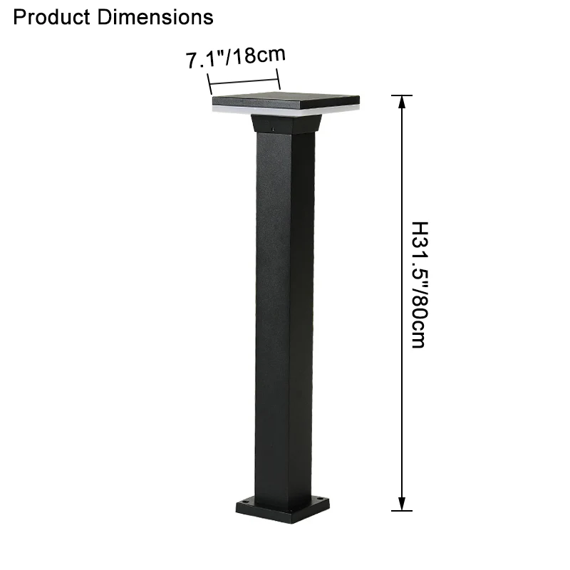 WOMO Square Hardwired Pathway Light-WM9049 - Image 21