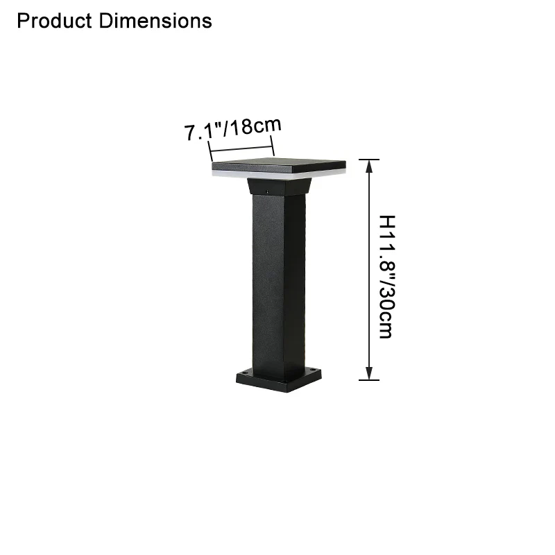 WOMO Square Hardwired Pathway Light-WM9049 - Image 25