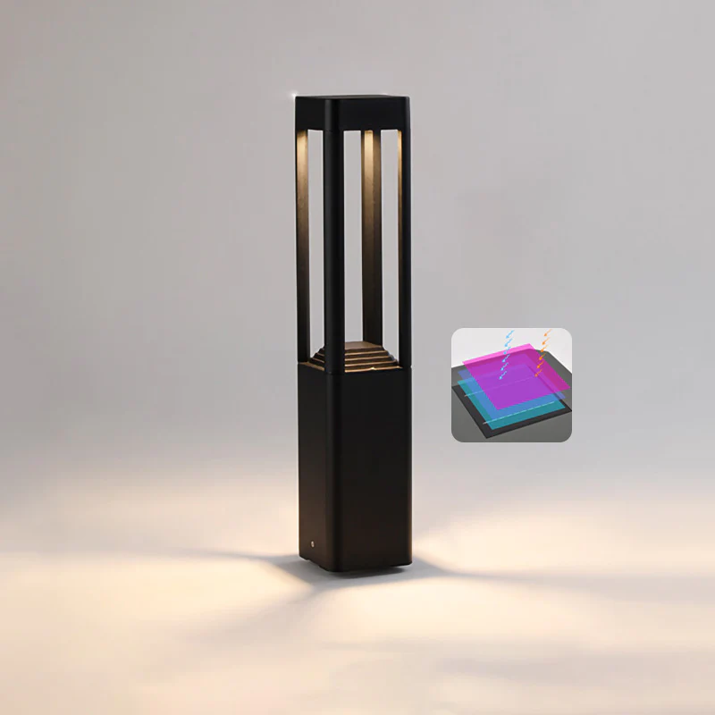WOMO Square Solar Bollard Light-WM9111 - Image 12