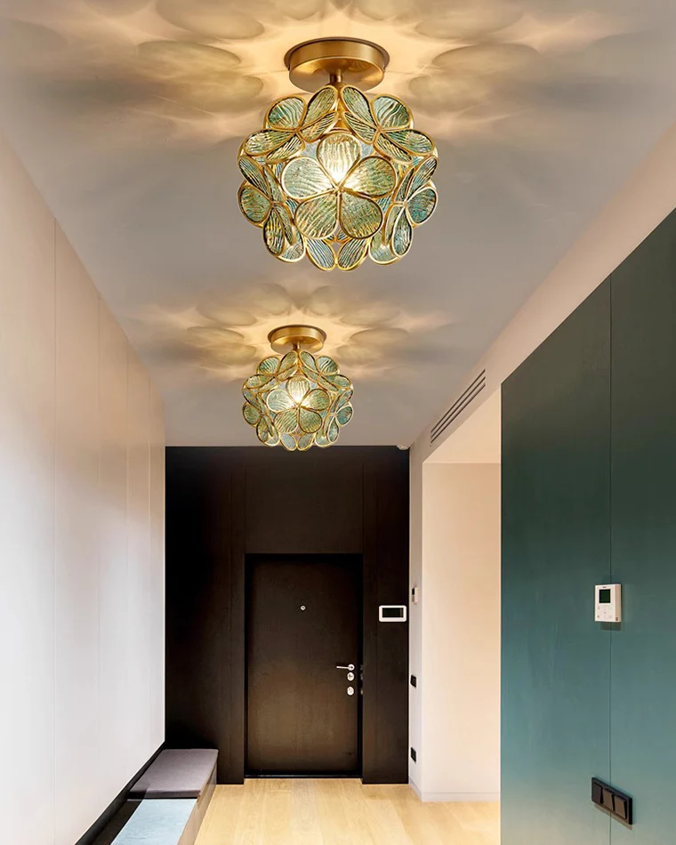 WOMO Tiffany Floral Ceiling Light-WM1128 - Image 15