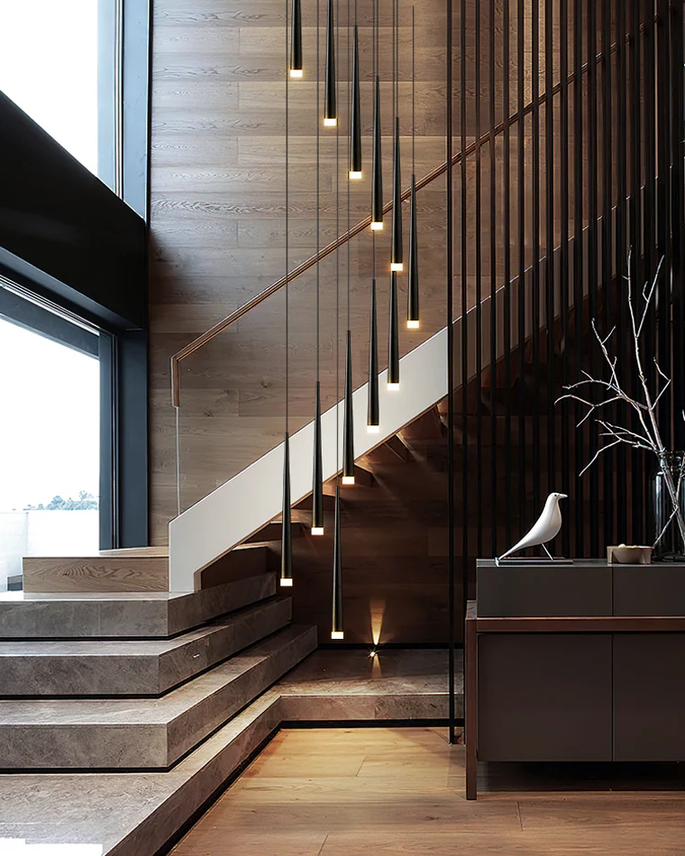 WOMO Cone Spiral Cascading Chandelier-WM2204 - Image 13