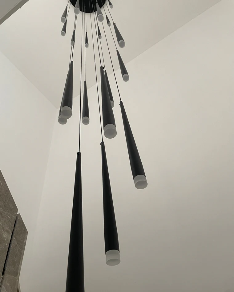WOMO Cone Spiral Cascading Chandelier-WM2204 - Image 15