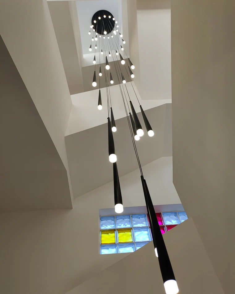 WOMO Cone Spiral Cascading Chandelier-WM2204 - Image 18