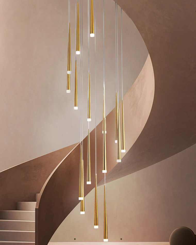 WOMO Cone Spiral Cascading Chandelier-WM2204 - Image 23