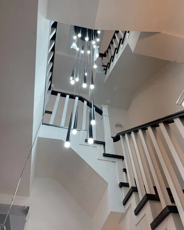 WOMO Cone Spiral Cascading Chandelier-WM2204 - Image 27