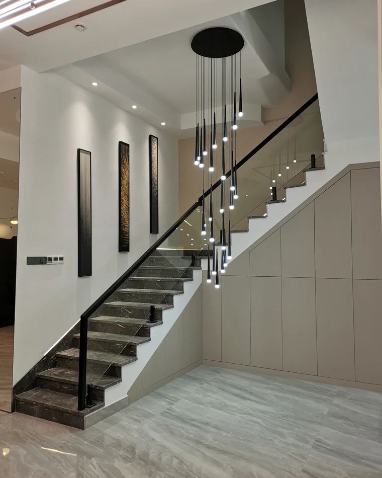 WOMO Cone Spiral Cascading Chandelier-WM2204 - Image 36